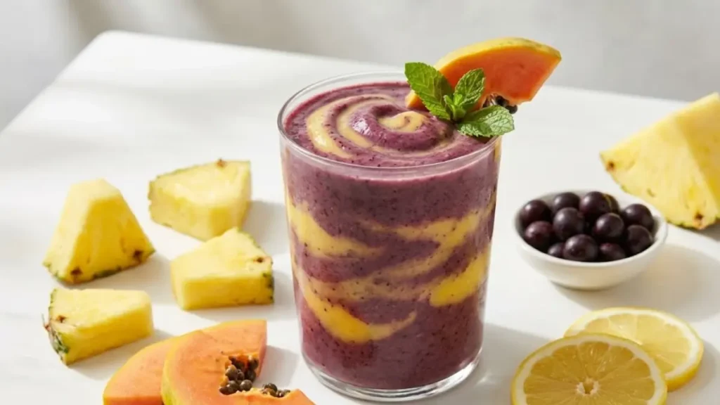 What Is the Brazilian Mounjaro Recipe? The Viral Natural Weight-Loss Drink Explained 14 Natural Brazilian weight-loss drink featuring tropical fruits and ginger for metabolism support