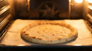 Can Chicken Pizza Crust Recipe: The Viral Low-Carb Pizza Americans Are Loving 6 Pre-baking chicken pizza crust until golden and firm in the oven