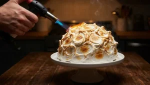 Mark Beahm Baked Alaska Recipe: The No-Fail Ice Cream Dessert Everyone Loves 7 Mark Beahm baked Alaska recipe with golden toasted meringue