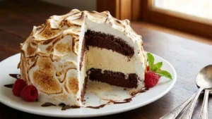 Mark Beahm Baked Alaska Recipe: The No-Fail Ice Cream Dessert Everyone Loves 9 Sliced baked Alaska dessert