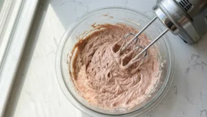 Braunschweiger Dip Recipe – Easy Creamy Party Appetizer 6 Braunschweiger dip being mixed until smooth and creamy.