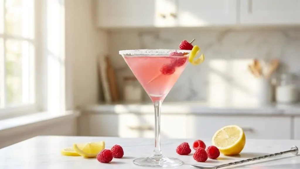 Raspberry Lemon Drop Cocktail Recipe – Bright, Boozy & Ready in Minutes 1 Easy raspberry lemon drop cocktail recipe with vodka and fresh lemon juice
