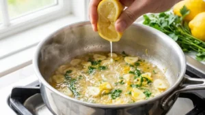 Florida Permit Sauce Recipe 5 Fresh lemon juice and zest added to garlic butter sauce for permit fish