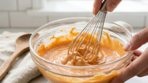 Cookout Sauce Recipe: The Creamy Southern Dip Americans Can’t Stop Loving 6 Worcestershire sauce and apple cider vinegar being poured into the sauce mixture
