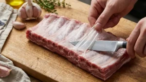 How to Bake Spare Ribs Recipe in the Oven (Tender, Juicy & Fall-Off-the-Bone Every Time) 3 how to bake spare ribs recipe in the oven removing membrane