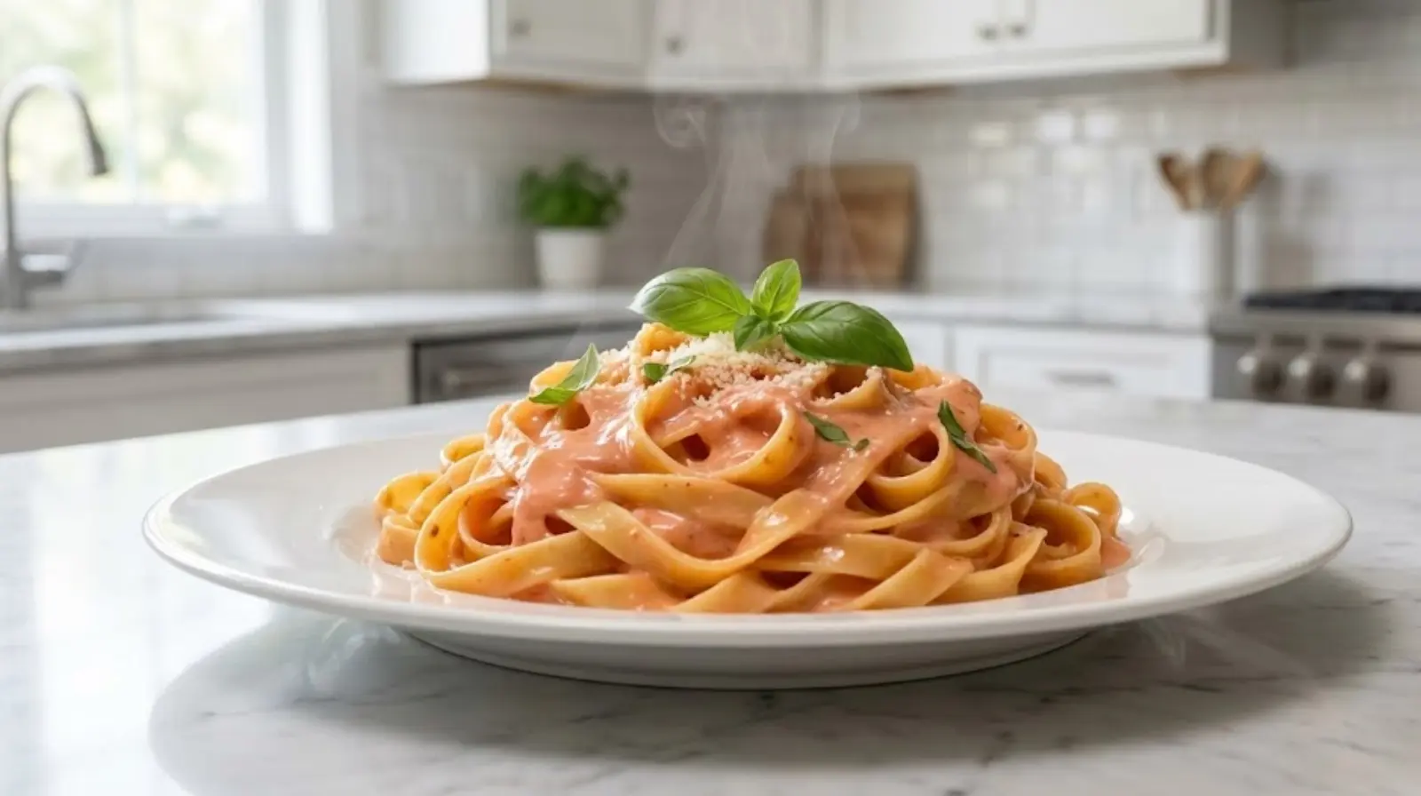 Aurora sauce recipe creamy pink sauce served over pasta
