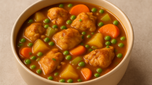 How to Make the Perfect Chicken Stew — Easy, Comforting & Absolutely Delicious! 3 Hearty homemade chicken stew with vegetables in a warm, rustic bowl