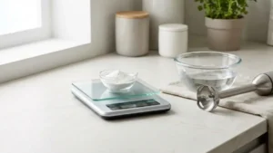 Preparing sodium alginate mixture for molecular gastronomy spherification