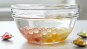 Molecular Gastronomy Recipes Explained: Modern Cooking Where Science Meets Flavor 8 Setting molecular gastronomy fruit caviar in calcium bath