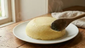 Recipe Ugali: The Simple Traditional Method That Never Fails 11 Shaped ugali served on a plate