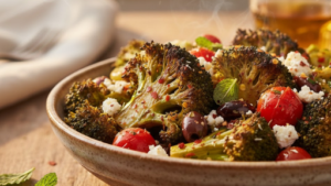 CAVA Fiery Broccoli served ready to eat