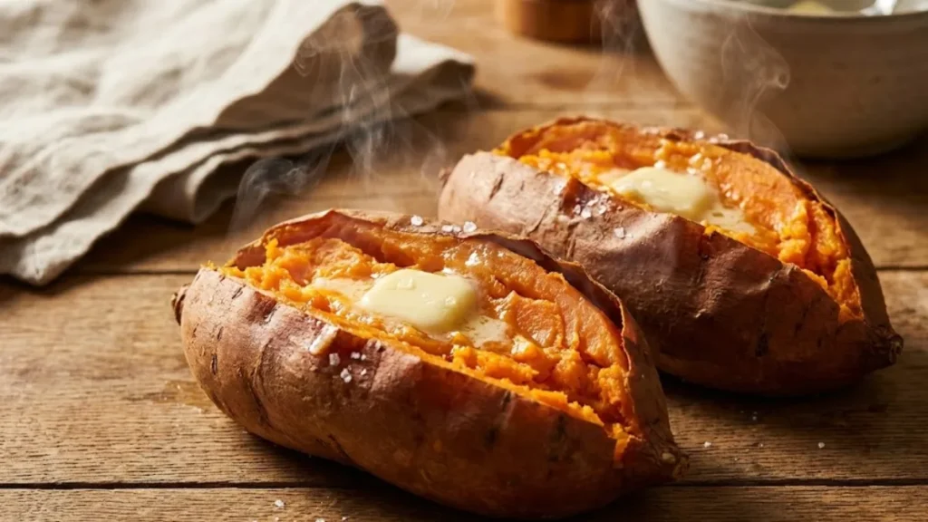 Home 11 Easy sweet potato recipe with roasted sweet potatoes and fresh herbs