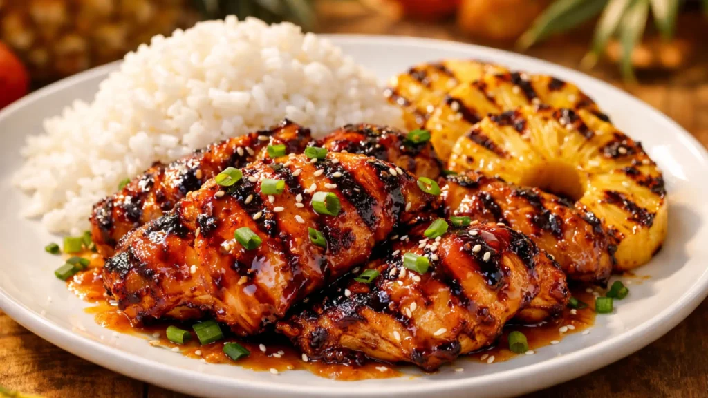 Home 7 Kilauea chicken recipe with sweet and spicy pineapple glaze