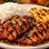 Kilauea chicken recipe with sweet and spicy pineapple glaze