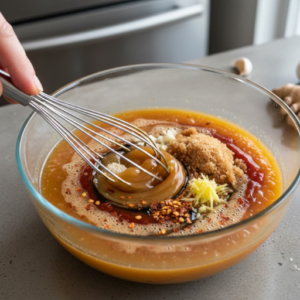 Kilauea Chicken Recipe 4 Marinating chicken thighs in pineapple sauce for Kilauea chicken recipe