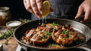 Mollejas de Res Recipe: Crispy and Delicious Beef Sweetbreads 11 Adding lemon juice and seasoning to cooked mollejas de res.