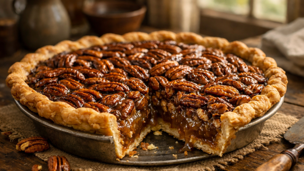 Goode Pecan Pie Recipe 1 Classic Goode pecan pie recipe with golden caramelized pecans and flaky crust.