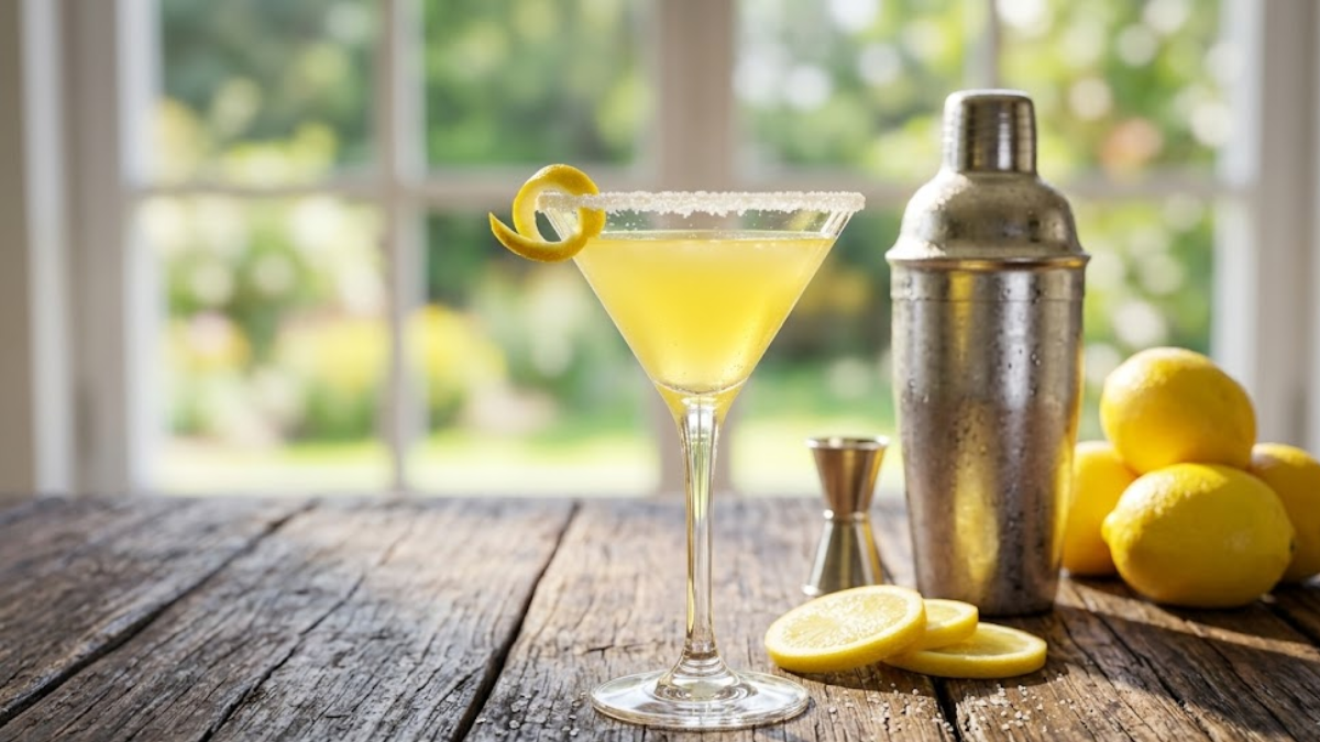 Lemon Drop Recipe 2 Classic lemon drop cocktail recipe with vodka, fresh lemon juice, and sugar rim