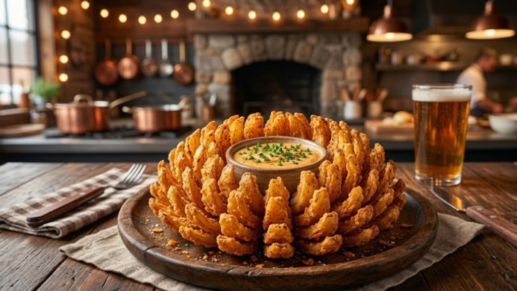 Texas Roadhouse Blooming Onion Recipe 1 Texas Roadhouse blooming onion crispy copycat recipe with dipping sauce