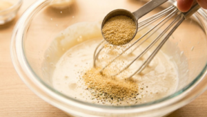Adding garlic powder to ranch dressing
