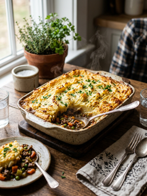 HelloFresh Shepherd's Pie Recipe 12 HelloFresh Shepherd's Pie Recipe with golden mashed potatoes and savory beef filling served fresh from the oven.