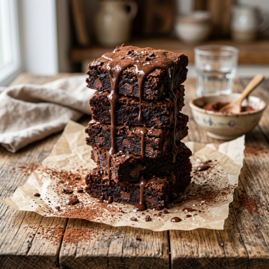 15 Protein Dessert Recipes: Healthy High-Protein Treats That Taste Amazing 17 Fudgy protein brownies with chocolate drizzle.